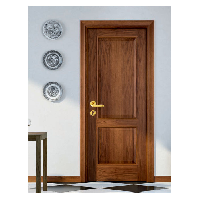 Maniglia Hoppe Santiago con rosetta tonda foro cilindro d. 44 mm