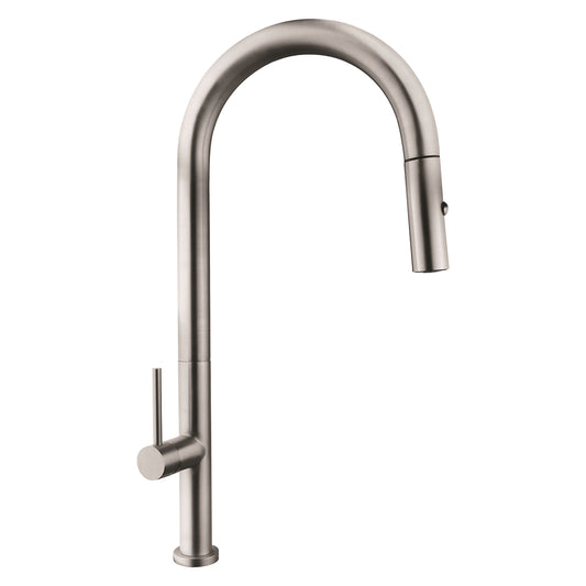 Miscelatore cucina monocomando con doccetta estraibile tondo