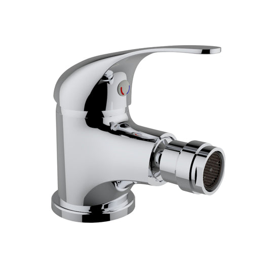 Miscelatore monocomando per bidet d. 35 mm con piletta cromato serie Time