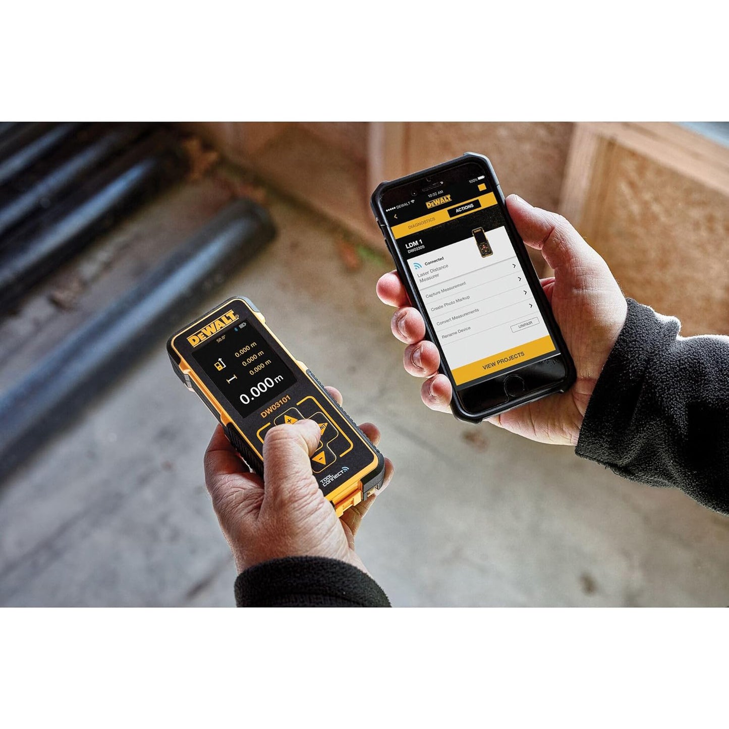 Misuratore digitale laser DeWalt portata 100 mt con accessori DW03101-XJ
