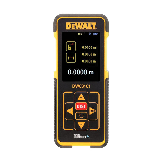 Misuratore digitale laser DeWalt portata 100 mt con accessori DW03101-XJ