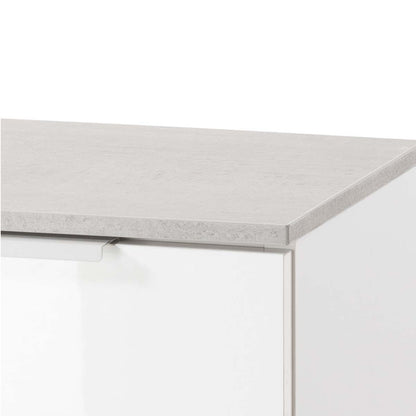Mobile bagno a terra 1 anta e 1 cassetto bianco 40x82,5x35 cm