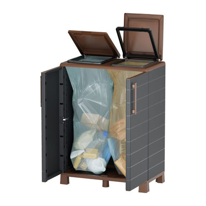 Mobiletto per differenziata 2 posti 68x37x90 cm Portofino Artplast