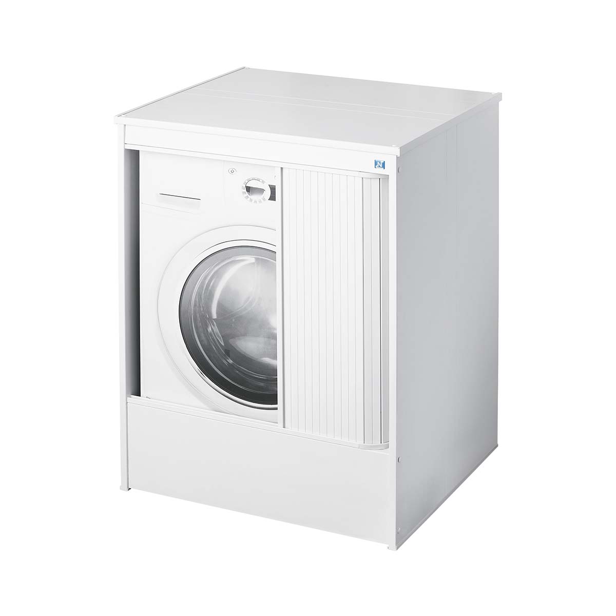 Mobile coprilavatrice da esterno 70x60 cm in resina bianco 5011P