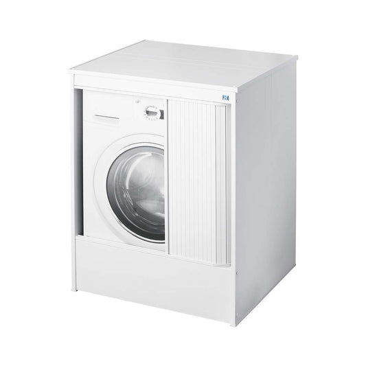 Mobile coprilavatrice da esterno 70x60 cm in resina bianco 5011P