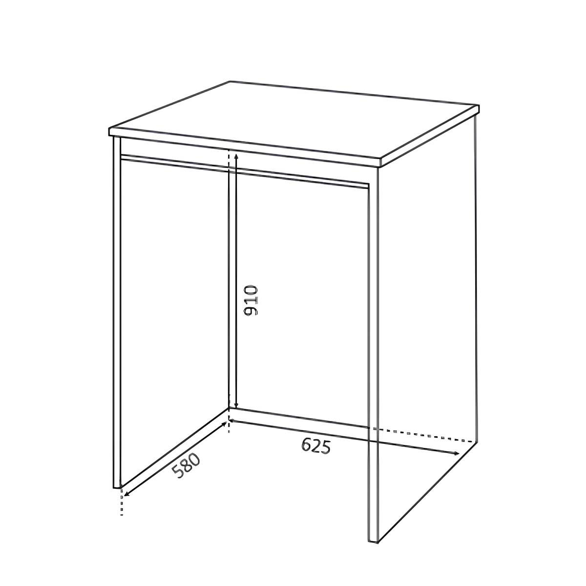 Mobile coprilavatrice da esterno 70x60 cm in resina bianco 5011P
