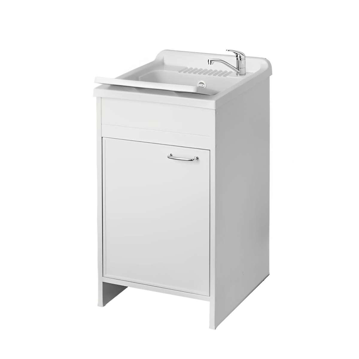 Lavatoio con mobile 45x50 cm bianco con kit di montaggio Negrari 9006K