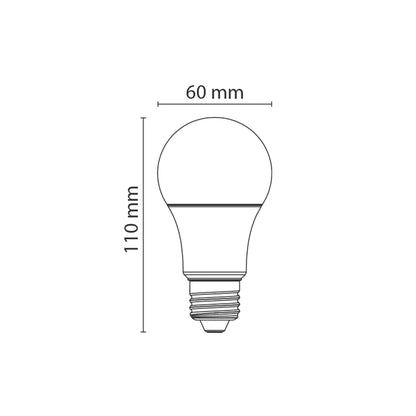 Lampadine LED 11W E27 Goccia luce brillante 4000K 3 pezzi