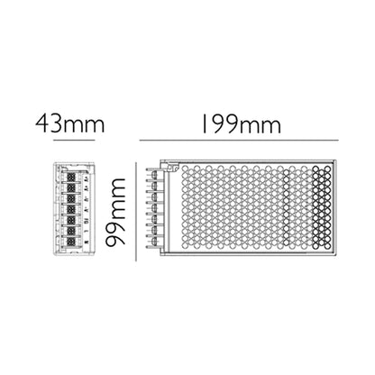 Driver alimentatore per strisce LED 150W 24V