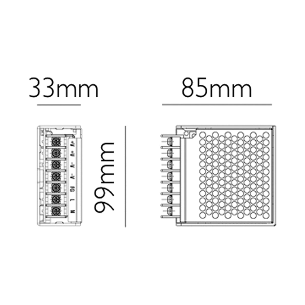 Driver alimentatore per strisce LED 24W 24V