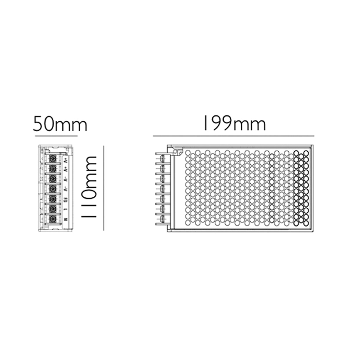 Driver alimentatore per strisce LED 250W 24V