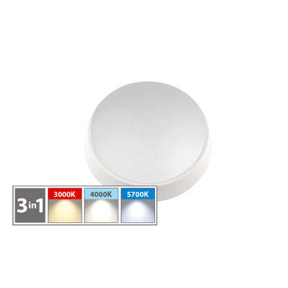Plafoniera LED tonda d. 228 mm 12W 3 CCT IP54