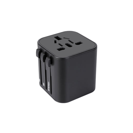 Adattatore da viaggio universale nero 100-240V EU/UK/USA/AUS
