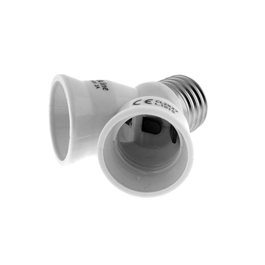 Adattatore portalampada da E27 a 2 uscite E27