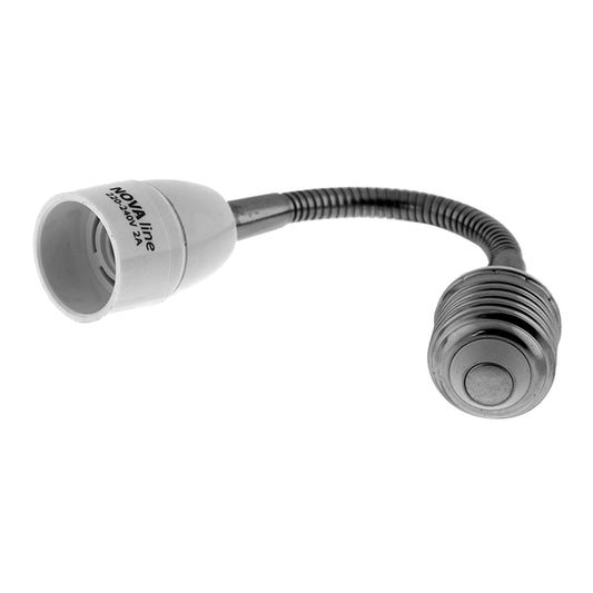 Adattatore prolunga da E27 a E14 20 cm flessibile