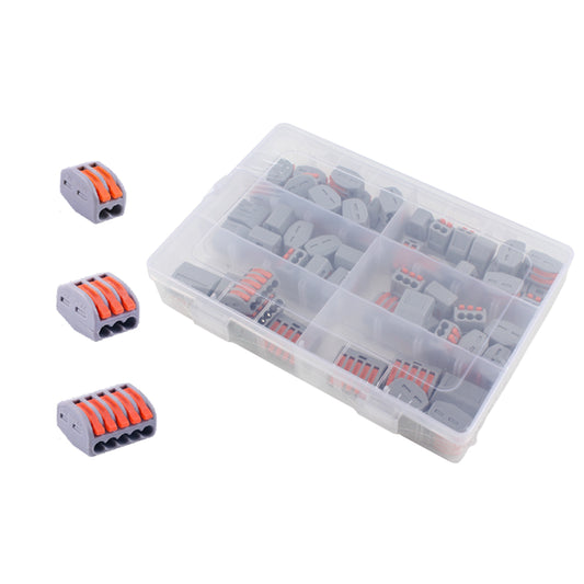 Kit 60 morsetti ad innesto rapido con valigetta 1-4 mmq