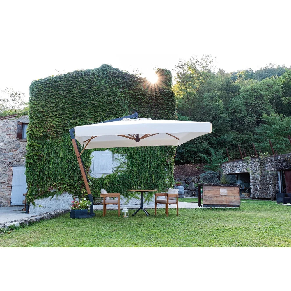 Ombrellone a braccio Palladio 3x3 mt ecrù