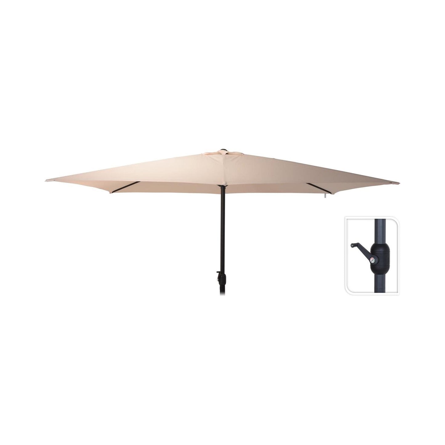 Ombrellone da giardino 2x3 mt con manovella