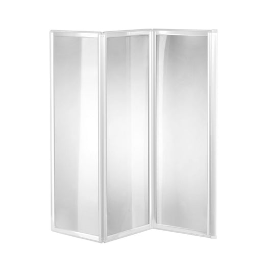 Parete per vasca Miami a 3 ante reversibile pieghevole ed estensibile 130x140 cm