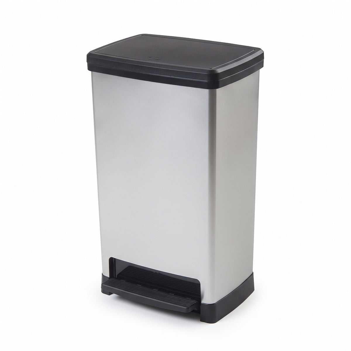 Pattumiera a pedale 50 litri grigia Moda Elite 39x29x65 cm