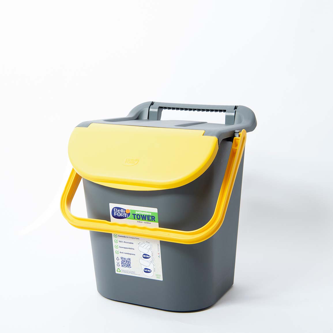 Pattumiera per raccolta differenziata Tower bin 30 lt vari colori