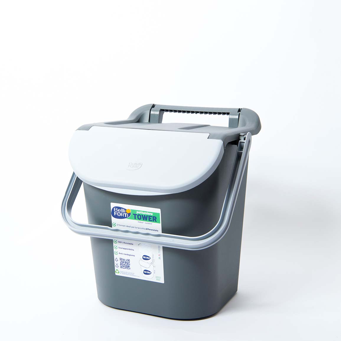 Pattumiera per raccolta differenziata Tower bin 30 lt vari colori