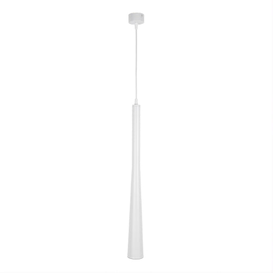 Pendel moderno bianco in metallo GU10 1528xØ60 cm