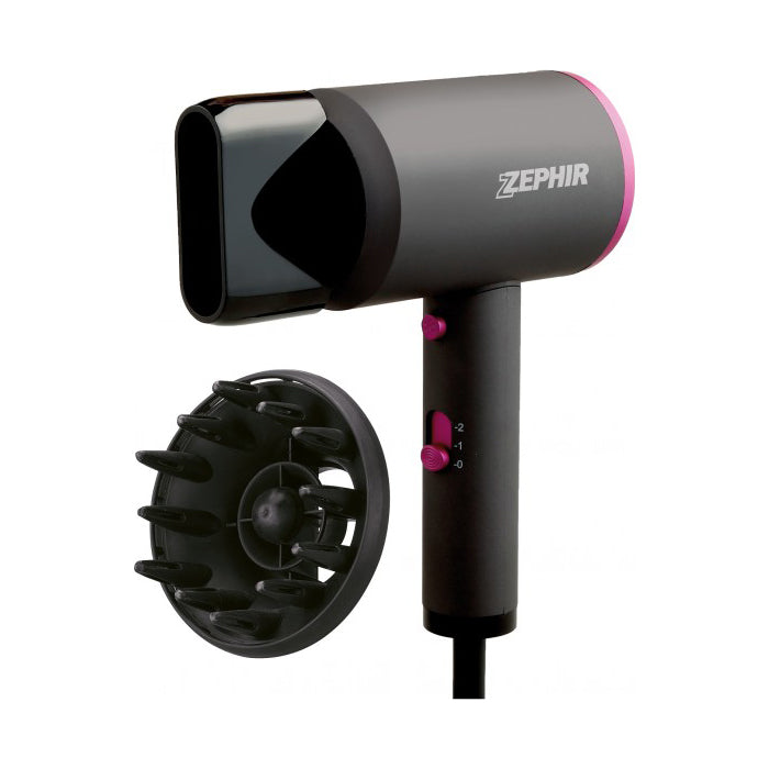 Phon asciugacapelli professionale 2000w ZHB2000 Zephir con due diffusori