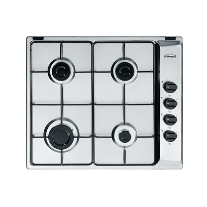 Piano cottura a gas 4 fuochi 58x50 cm acciaio inox De Longhi YAL 46 ASV