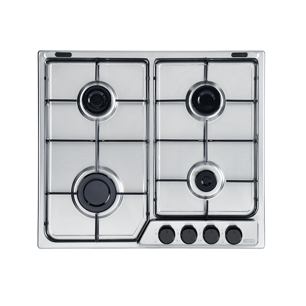 Piano cottura a gas 4 fuochi 60 cm acciaio inox De Longhi FFA 46 ASV