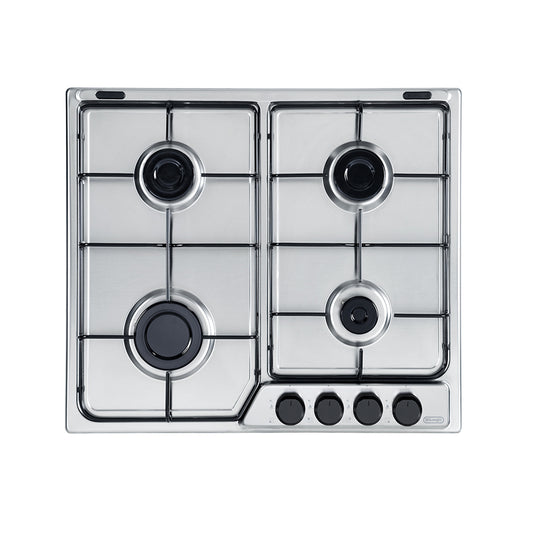 Piano cottura a gas 4 fuochi 60 cm acciaio inox De Longhi FFA 46 ASV