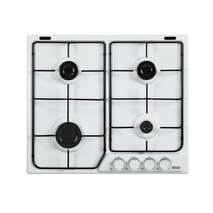 Piano cottura a gas 4 fuochi 60 cm bianco De Longhi FFB 46 ASV