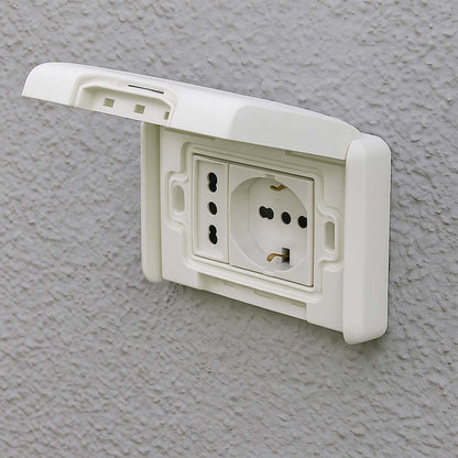 Placca Elettrica Poly Pool con Doppia Presa Bipasso 10/16A bianco