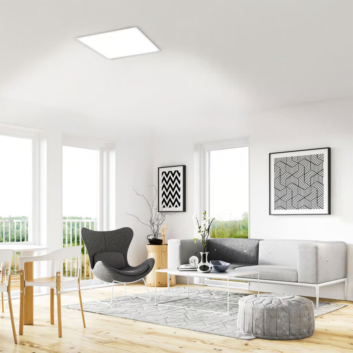 Plafoniera LED da soffitto cielo stellato bianca 36W 3800lm Briloner