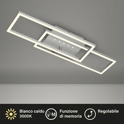 Plafoniera LED da soffitto orientabile 2850lm 30W funzione memoria