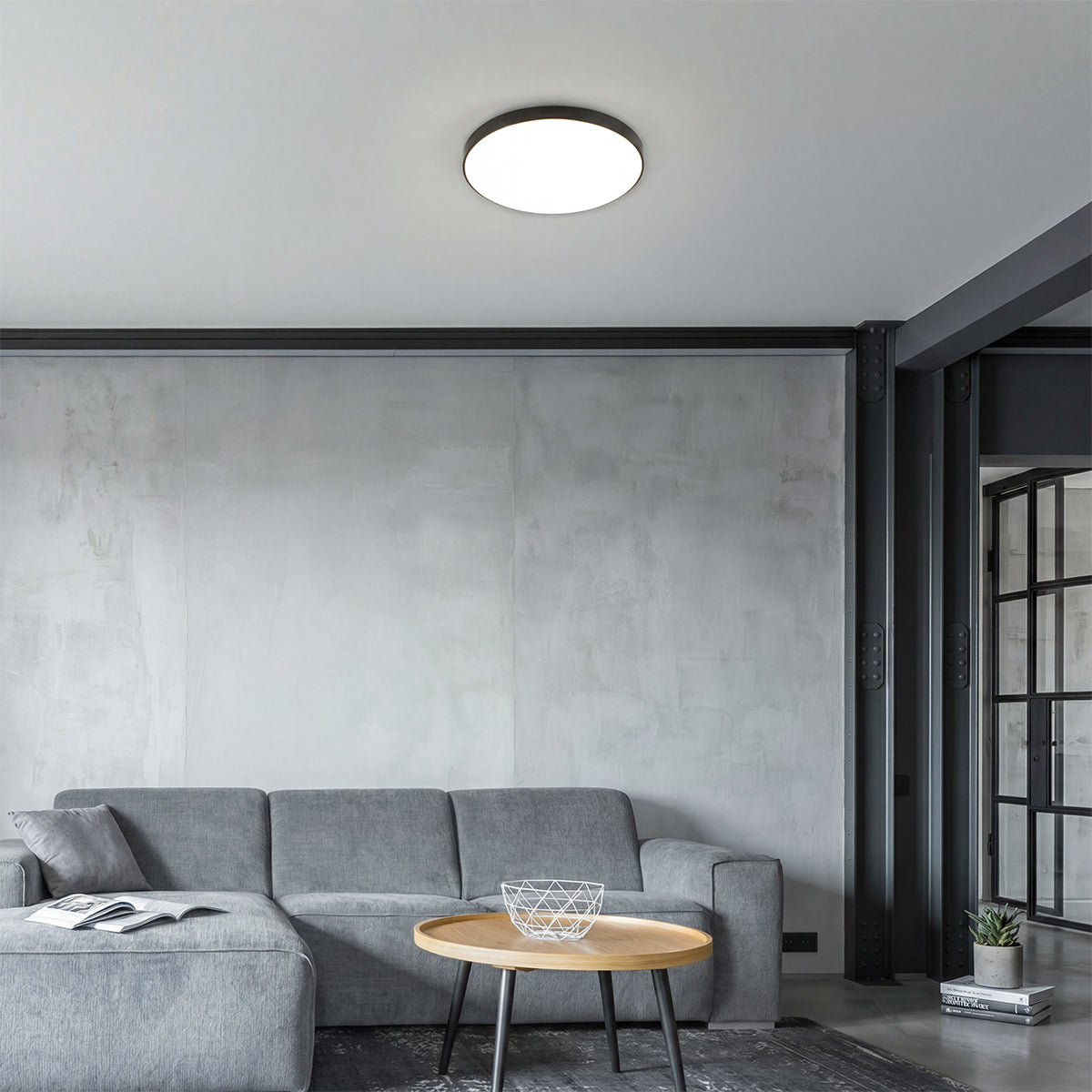 Plafoniera LED da soffitto tonda 2000lm 4000K Trio Lighting Spica