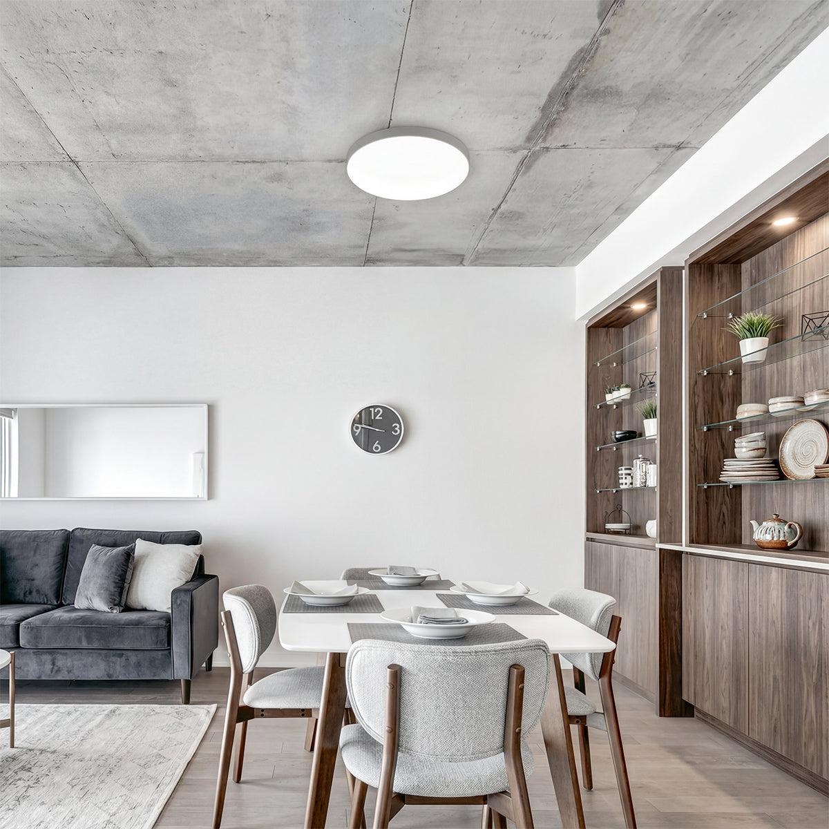 Plafoniera LED da soffitto tonda 2000lm 4000K Trio Lighting Spica