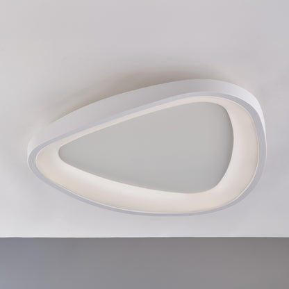 Plafoniera LED da soffitto triangolare bianca 2900lm 4000K Ø 50cm