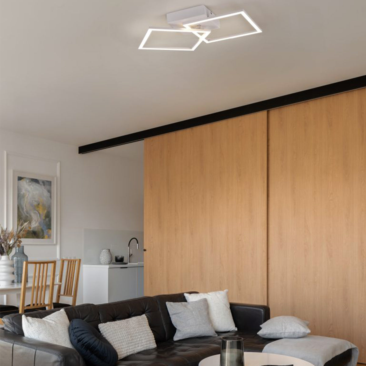 Plafoniera LED orientabile da soffitto/parete 2500lm 4000K bianco opaco Trio Lighting Trail
