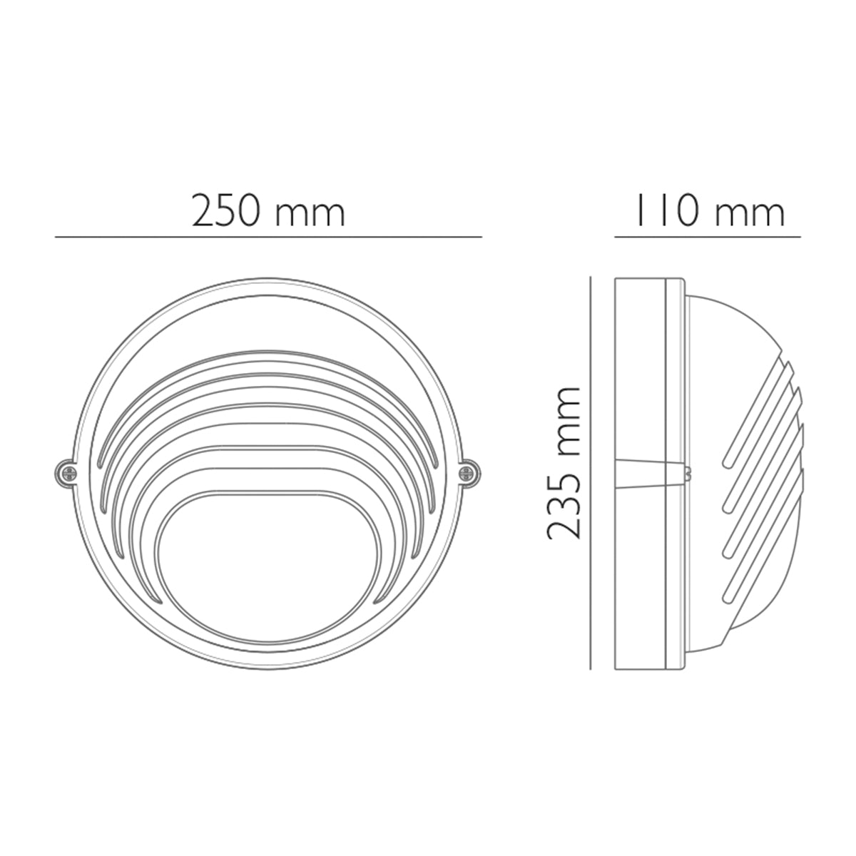 Plafoniera da esterno Perugino IP44 E27