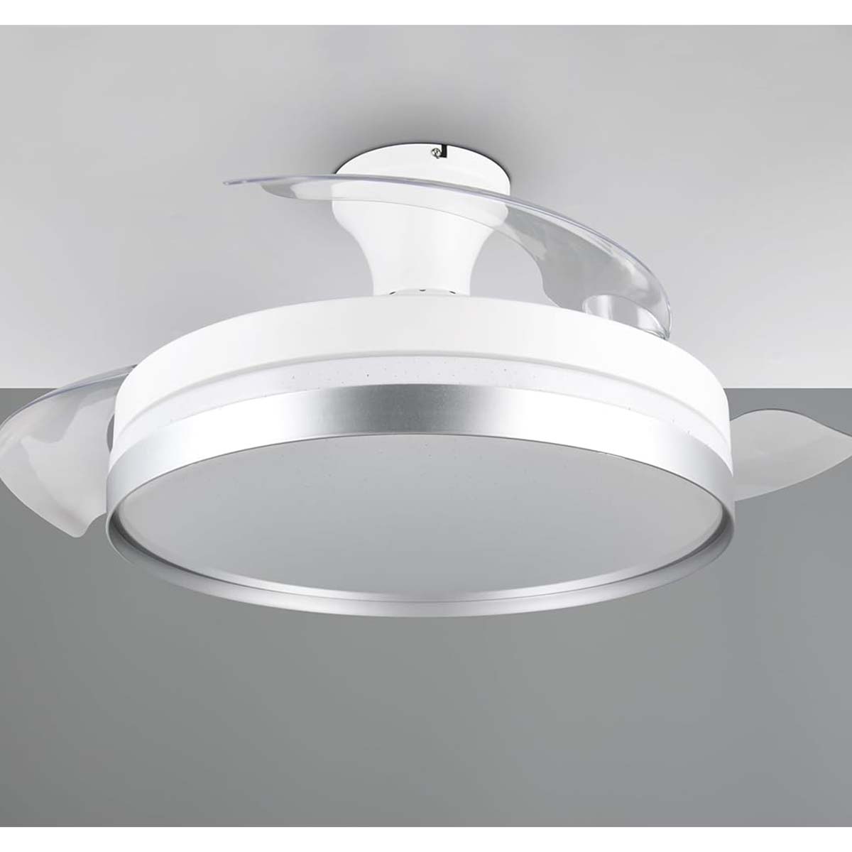 Plafoniera led con ventilatore diametro 100cm bianco Lindberg