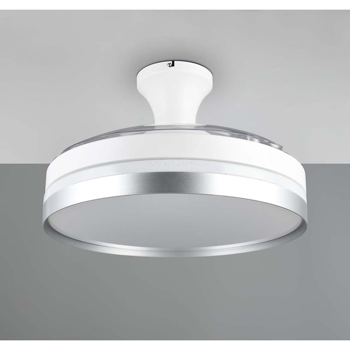 Plafoniera led con ventilatore diametro 100cm bianco Lindberg