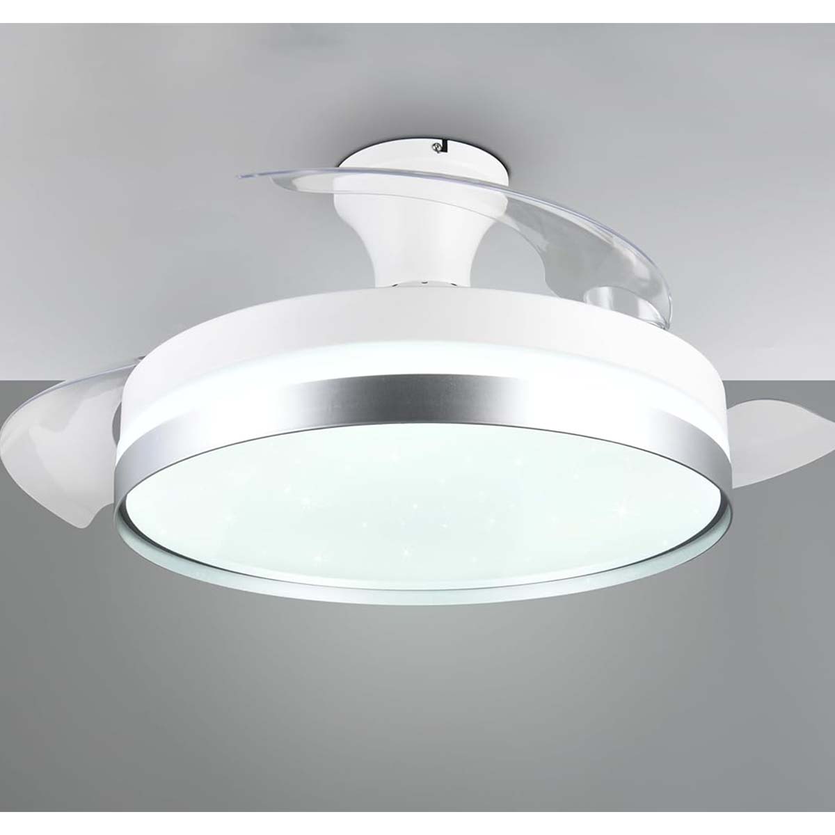 Plafoniera led con ventilatore diametro 100cm bianco Lindberg