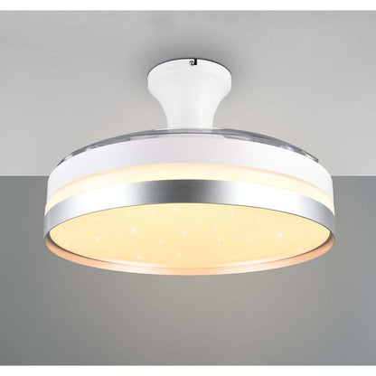 Plafoniera led con ventilatore diametro 100cm bianco Lindberg