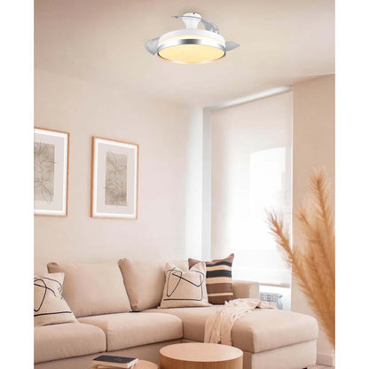 Plafoniera led con ventilatore diametro 100cm bianco Lindberg