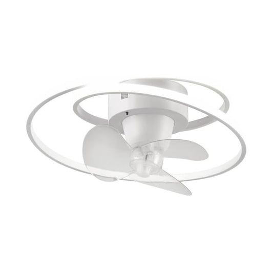 Plafoniera Umea Led Ventilatore Spirale 2700k - 6500k Trio Lighting