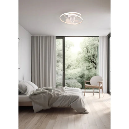 Plafoniera led con ventilatore Umea 38W diametro 50cm