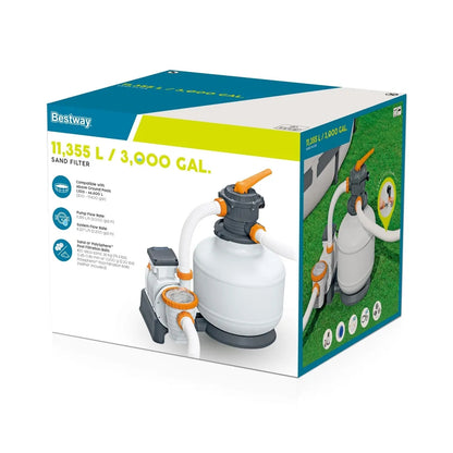 Pompa di filtraggio a sabbia per piscine Bestway 58486 11.355 lt/ora