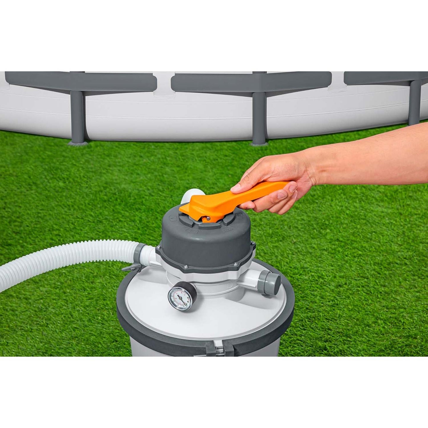 Pompa di filtraggio a sabbia per piscine Bestway 3.028 lt/ora