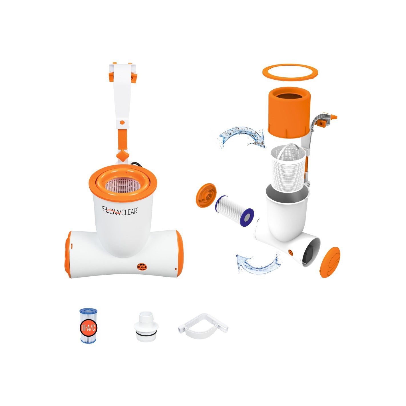 Pompa di filtraggio pulizia piscina Bestway 2,574 lt/ora